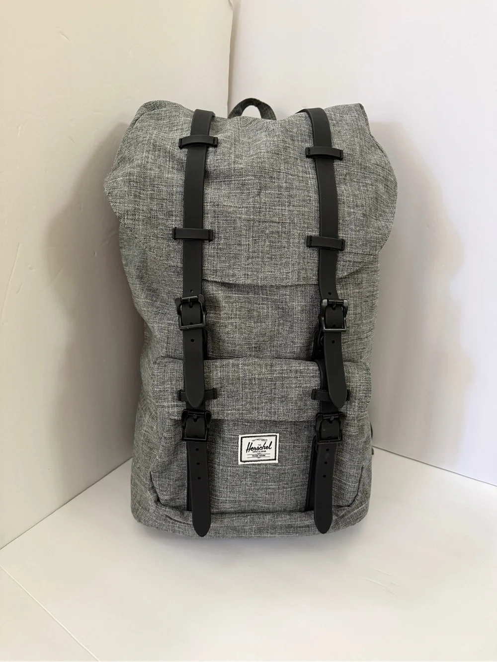 Herschel Supply Co. Little America Backpack Raven Crosshatch Laptop Bag Carryon